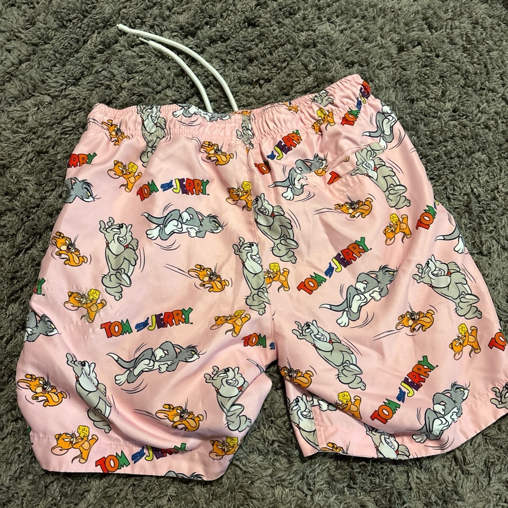 Tom and Jerry Pink Swim Shorts